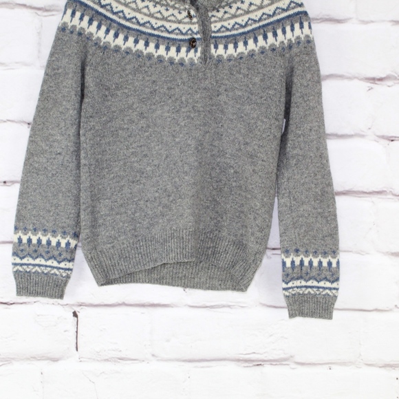 Relume Journal Standard Gray 100% Wool Knitted Pullover Sweater Size S - Picture 3 of 8